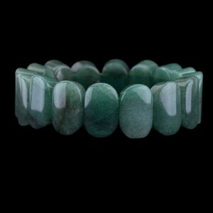 Jadeite‎ Chalcedony Stretch Bracelet 2.25” Diameter